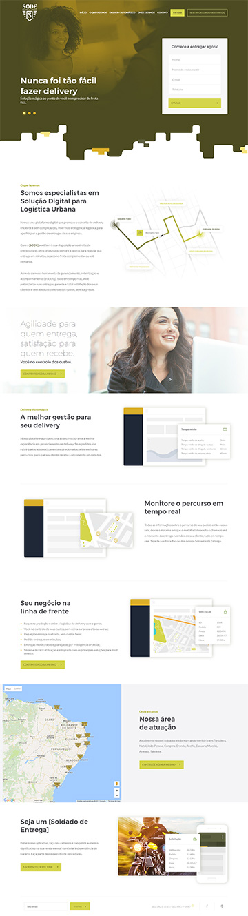 Imagem contem a foto do site SODE - Soldados de Entrega